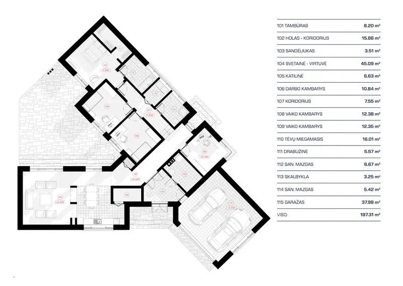 Main Floor 11 – 1-Story House Plan 1715 ft², 3 Beds — 73604R
