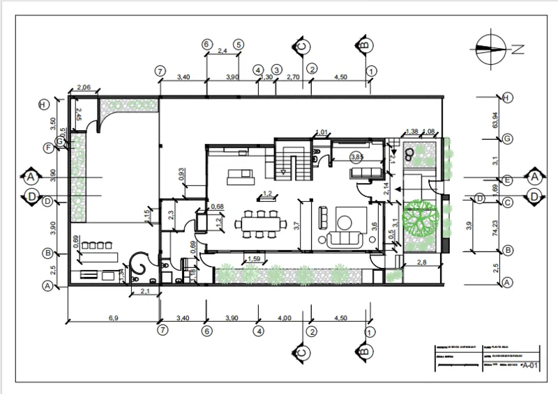 Main Floor 18 – 2-Story House Plan 2578 ft², 3 Beds — 52273C