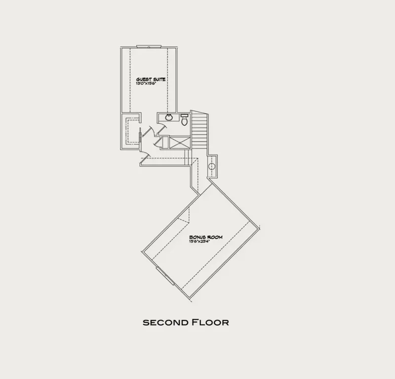 Second Floor 11 – 1.5-Story House Plan 3605 ft², 4 Beds — 11947R