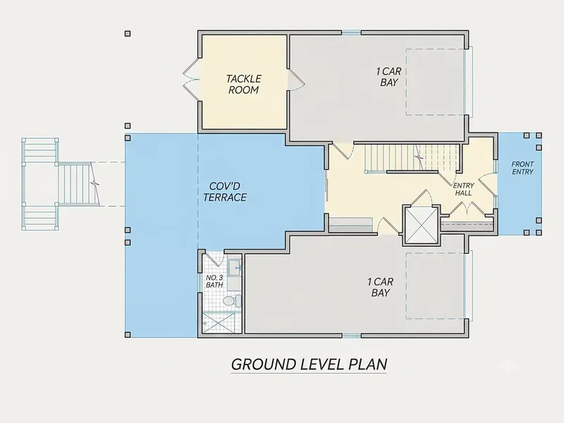 Basement 7 – 3-Story House Plan 3612 ft², 4 Beds — 98833R