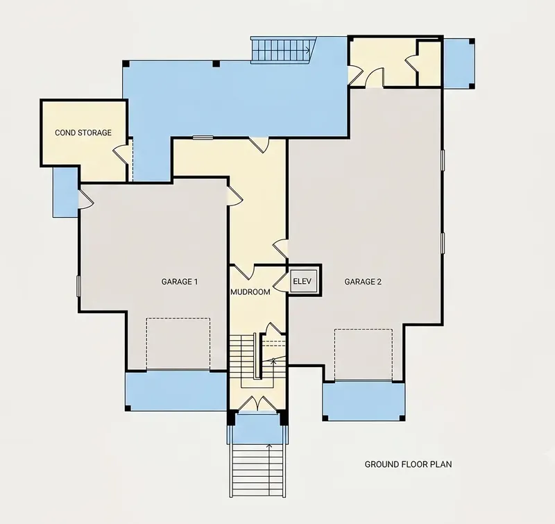 Basement 7 – 3-Story House Plan 4116 ft², 4 Beds — 24376R