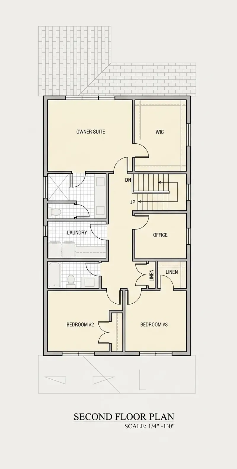 Second Floor 11 – 2-Story House Plan 2082 ft², 4 Beds — 57702R