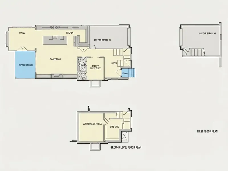 Main Floor 9 – 2-Story House Plan 4452 ft², 4 Beds — 50387R