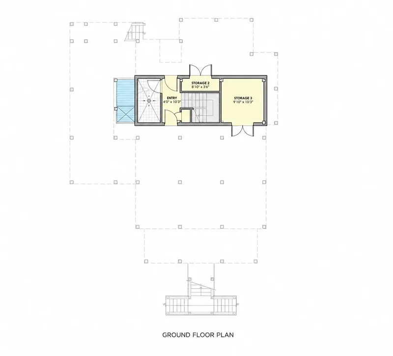 Basement 26 – 3-Story House Plan 2197 ft², 3 Beds — 44908R