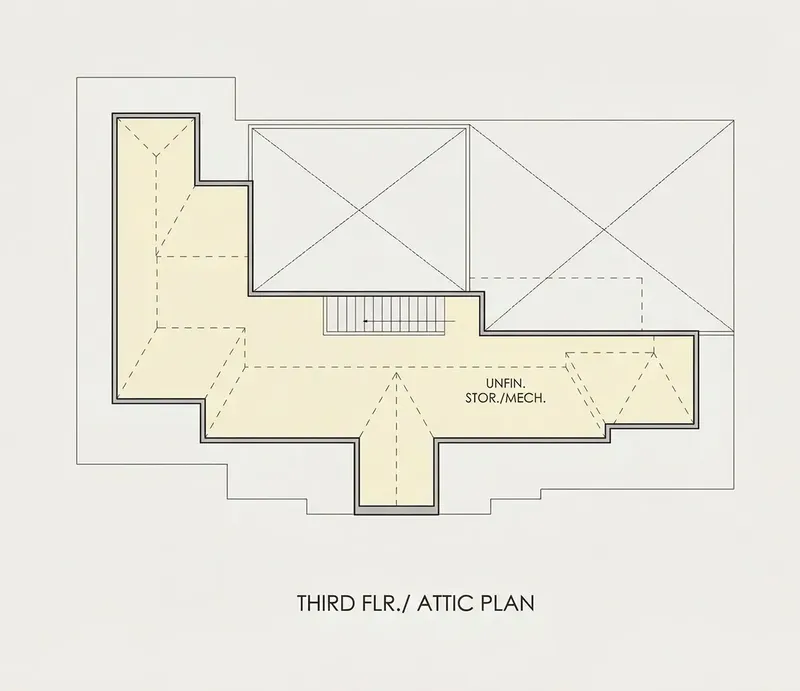 Third Floor 27 – 2-Story House Plan 6450 ft², 6 Beds — 36963R