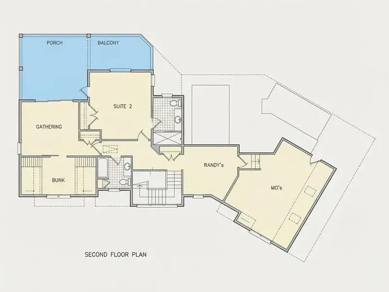 Second Floor 9 – More House Plan 4057 ft², 3 Beds — 81823R