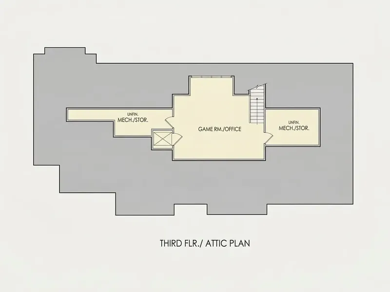 Basement 22 – 3-Story House Plan 5200 ft², 5 Beds — 82660R