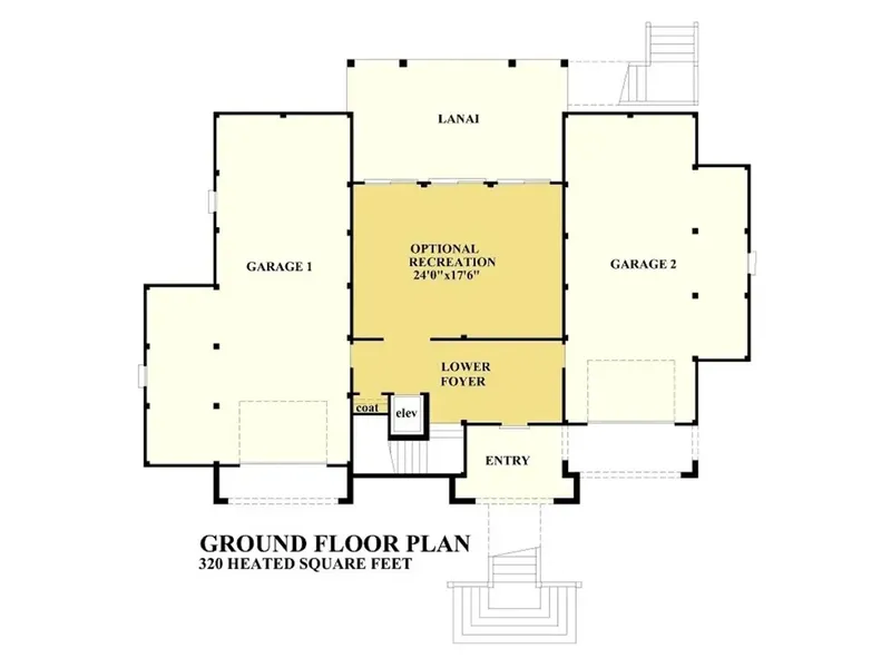 Basement 8 – 3-Story House Plan 6164 ft², 4 Beds — 90915R