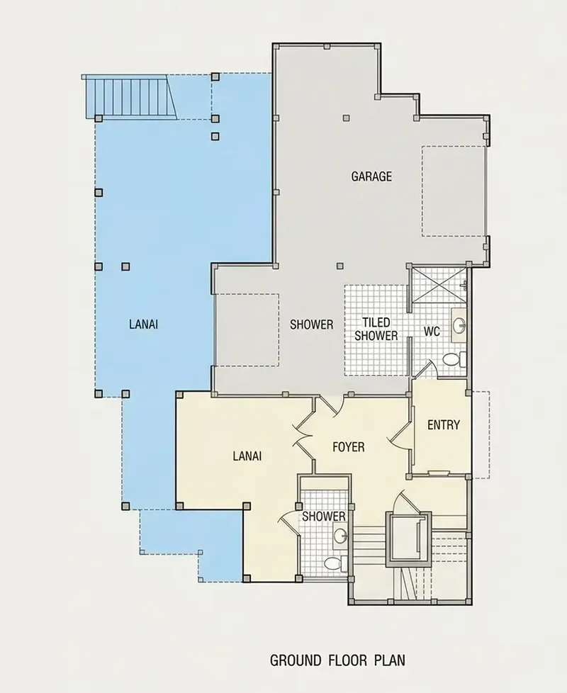 Basement 11 – 3-Story House Plan 2295 ft², 4 Beds — 89404R