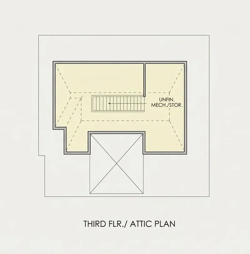 Third Floor 28 – 2-Story House Plan 4209 ft², 5 Beds — 11740R