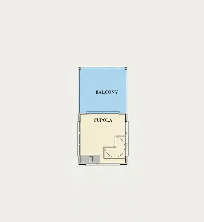 Third Floor 10 – 3-Story House Plan 2722 ft², 4 Beds — 32819R