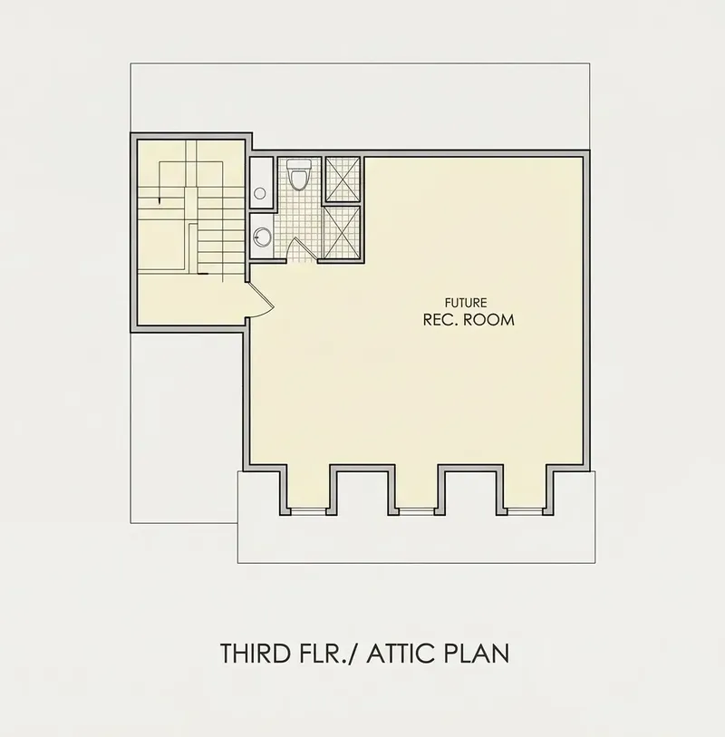 Third Floor 22 – 3-Story House Plan 5621 ft², 4 Beds — 95085R