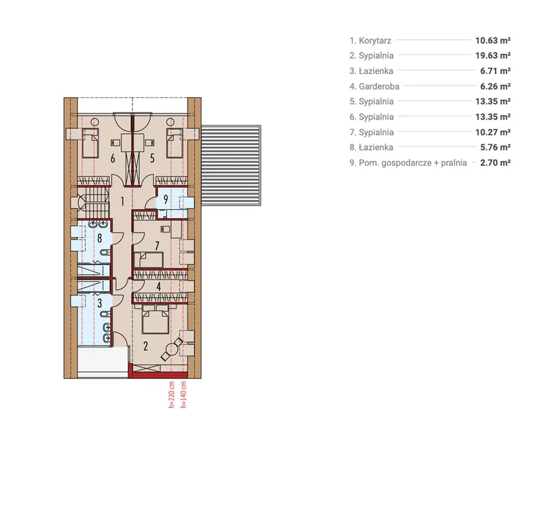 Second Floor 1 – Barndominium House Plan with Window Walls