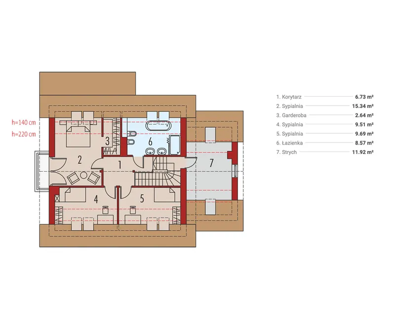 Second Floor 1 – House Plan with Bonus Room and Home Office