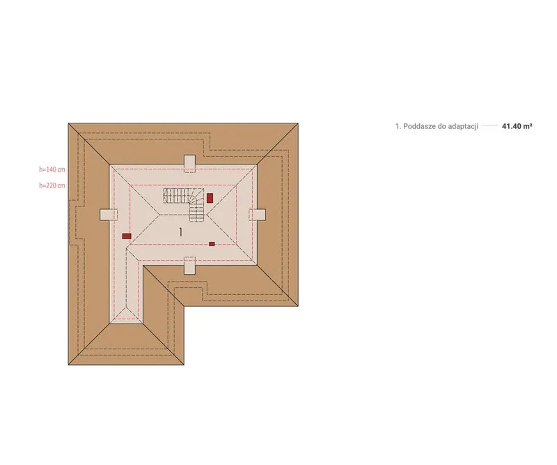 Second Floor 1 – House Plan with 2 Bedrooms and Bonus Room