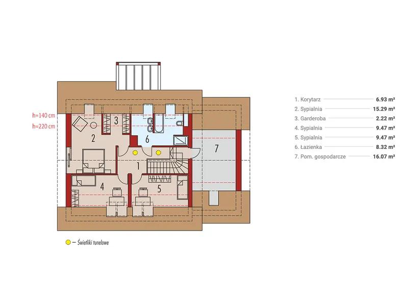 Second Floor 1 – 1600 Sq Ft House Plan with Main Floor Home Office