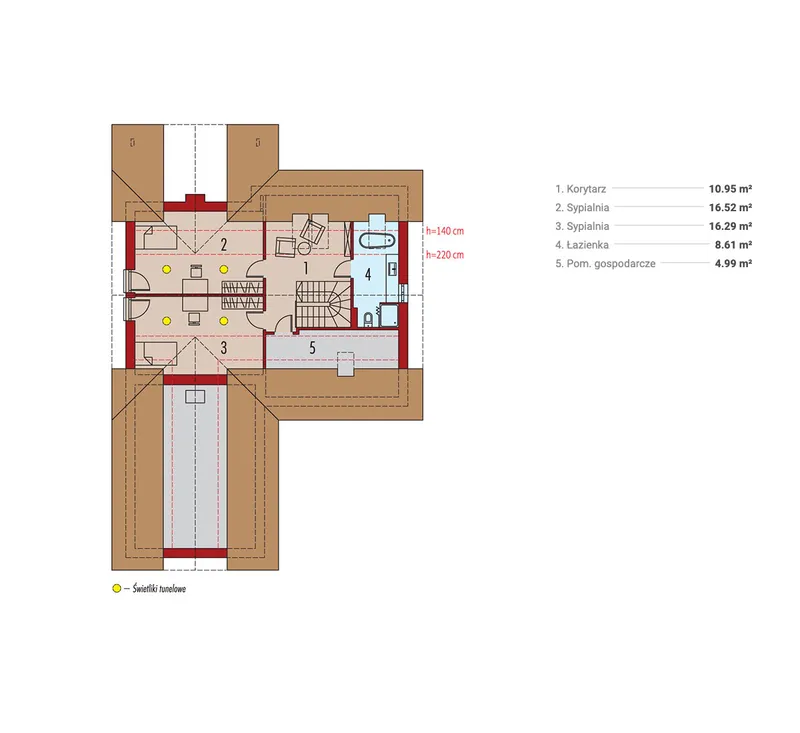 Second Floor 1 – 1800 Sq Ft House Plan with Indoor-Outdoor Fireplace
