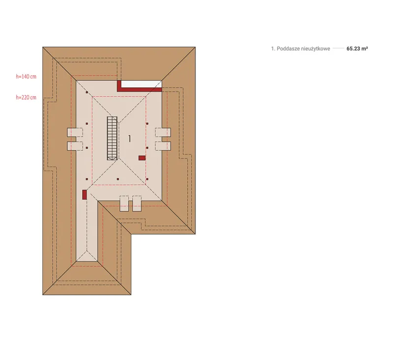 Second Floor 1 – 1500 Sq Ft 1-Story House Plan with Bonus Room