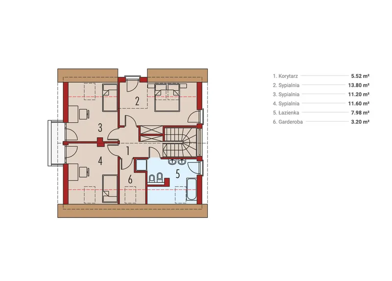 Second Floor 1 – 1500 Sq Ft European Plan with Fireplace and Deck