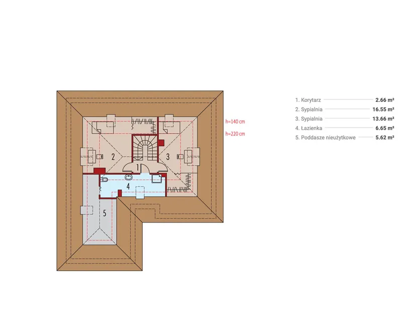 Second Floor 1 – House Plan with 4 Bedrooms and 2-Car Garage