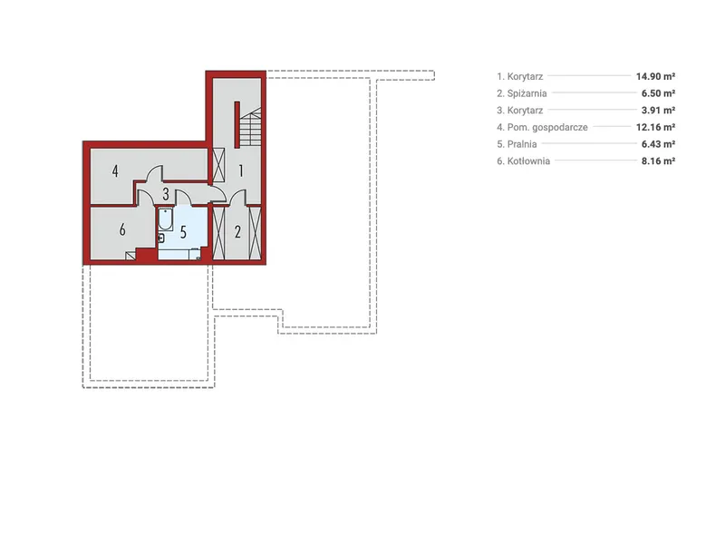Basement 1 – 3000 Sq Ft House Plan with Basement and Fireplace