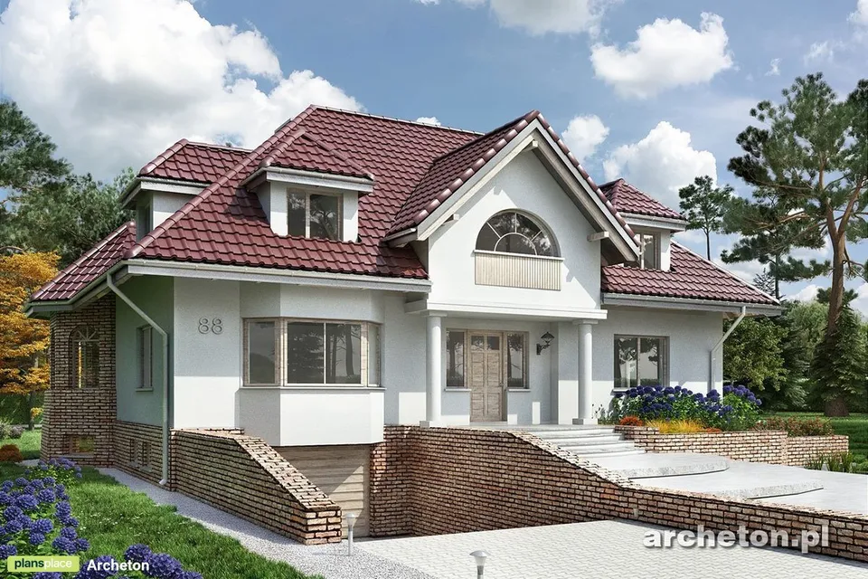 Main Images 1 – European Home Plan with Basement Garage