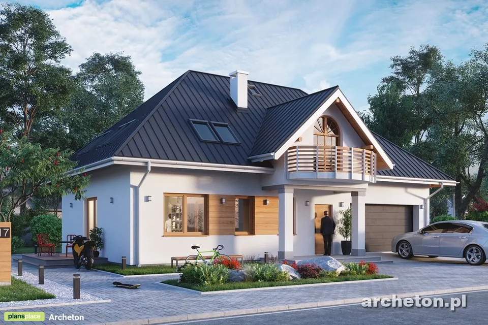Main Images 1 – House Plan with 5 Beds and Home Office Upstairs