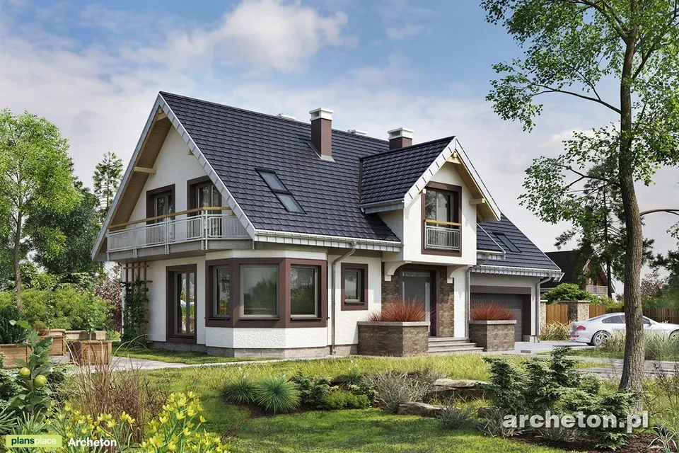Main Images 1 – House Plan with Master Bedroom above Garage