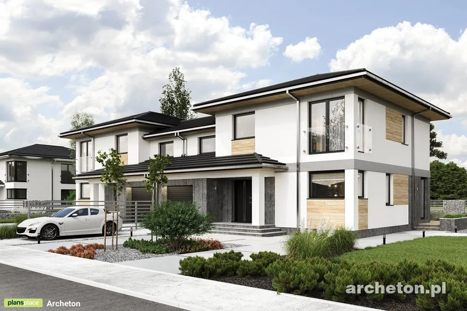 Main Images 1 – Duplex Plan with 1500 Sq Ft & 4 Bedrooms Per Unit