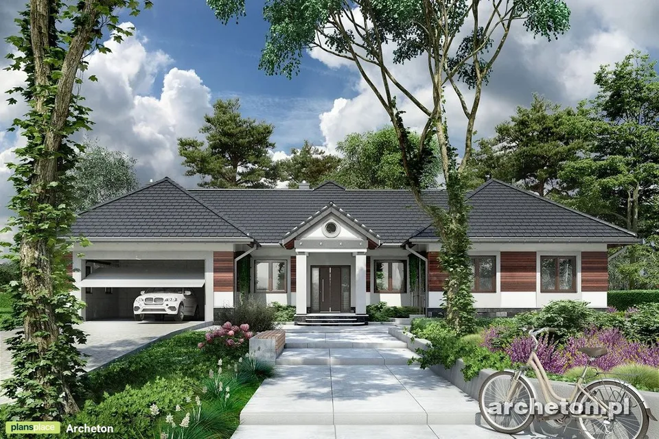 Main Images 1 – House Plan with Bedrooms Grouped Together