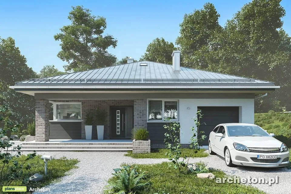 Main Images 1 – House Plan with Rear and Front Covered Porches