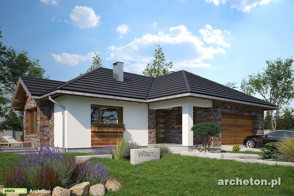 Main Images 1 – One-Story House Plan with Open Concept Kitchen