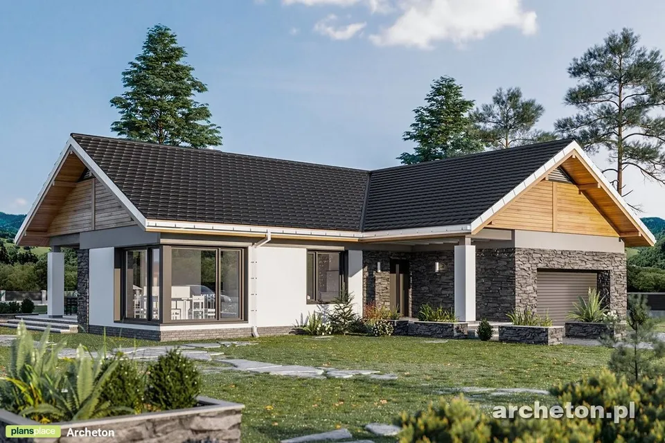 Main Images 1 – One-Story House with Fireplace in Family Room