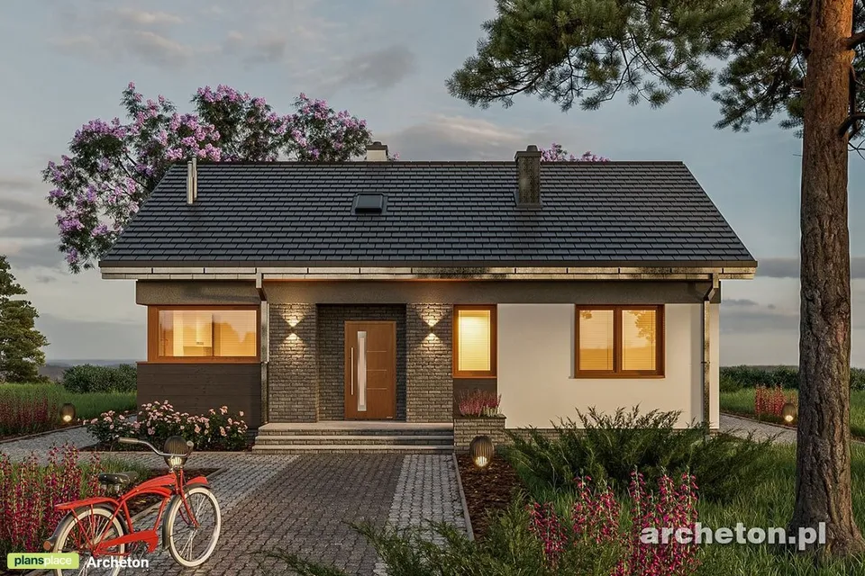 Main Images 1 – 3-Bed, 900 Sq Ft European Plan with Gable Roof