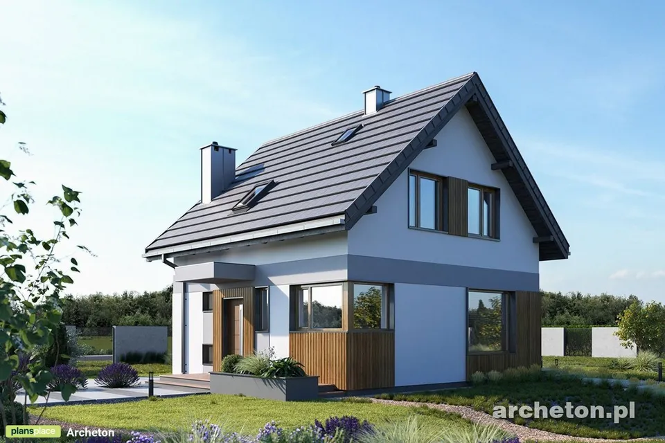 Main Images 1 – 1000 Sq Ft Gable Roof House Plan with Rear Deck