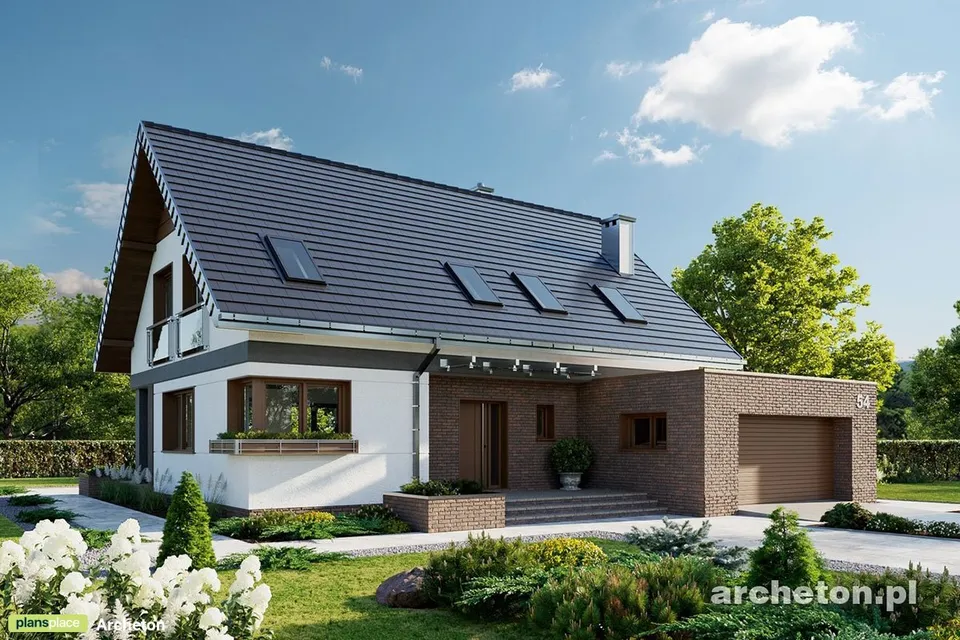 Main Images 1 – 2000 Sq Ft House Plan with Rear Porch and Garage