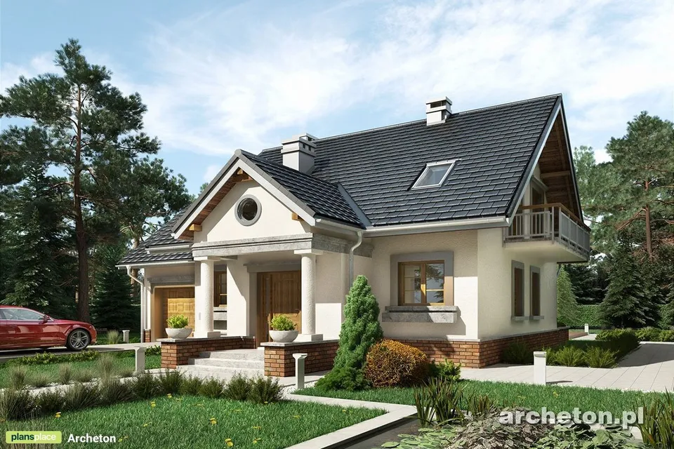 Main Images 1 – Cottage House Plan with 4 Beds on Second Floor
