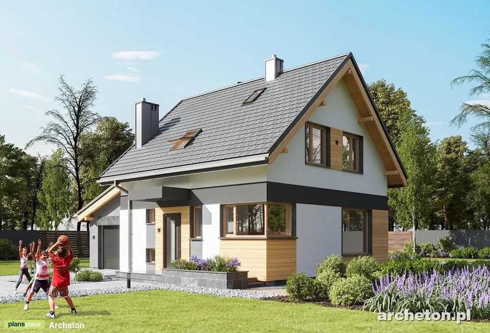 Main Images 1 – 1000 Sq Ft Gable Roof House Plan with Rear Deck