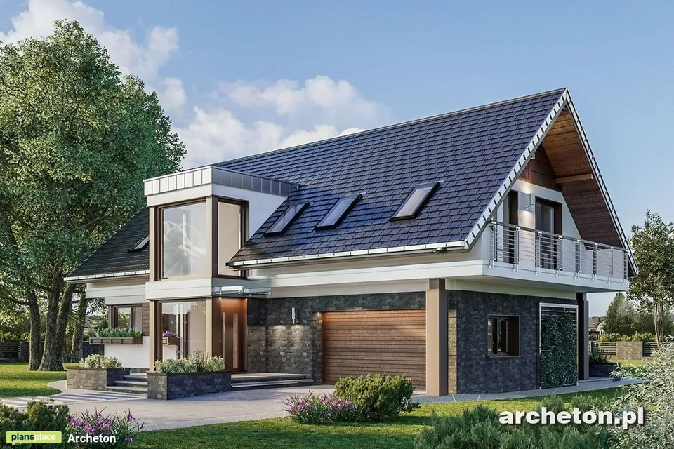 Main Images 1 – 2300 Sq Ft House Plan with Bay Window and Porch