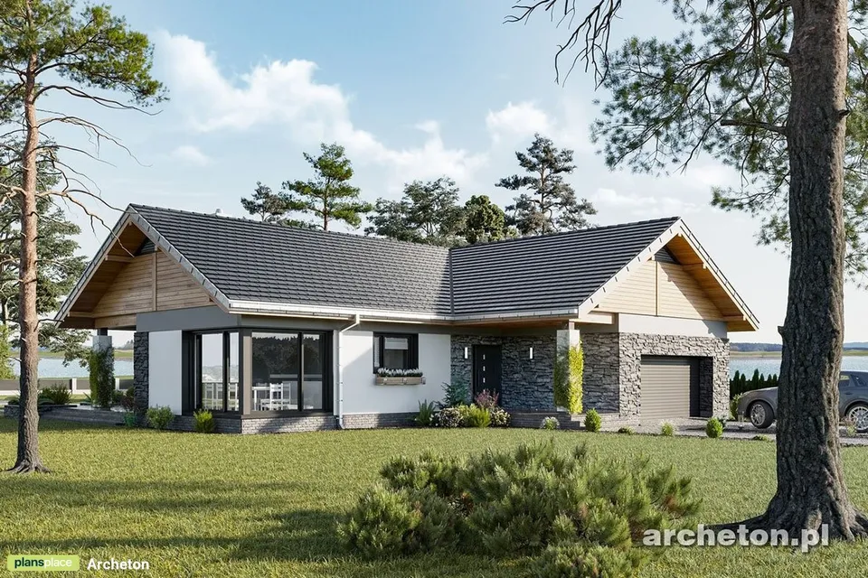 Main Images 1 – 1-Story House Plan with Open Concept Kitchen