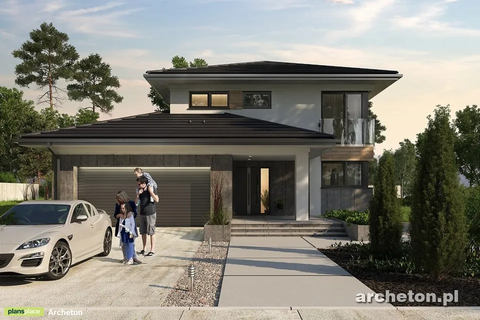 Main Images 1 – Home Plan with Fireplace in Large Family Room
