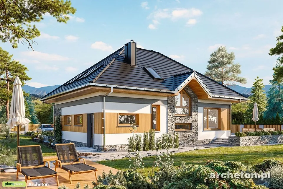 Main Images 1 – European House Plan with 3 Bedrooms and Garage