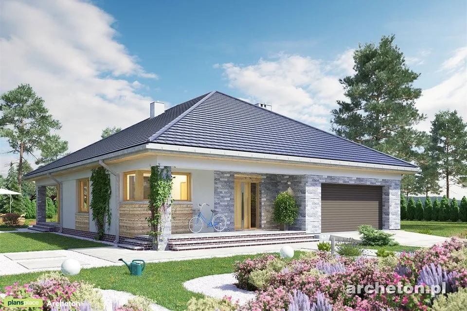 Main Images 1 – One Level Home Plan with Large Family Room