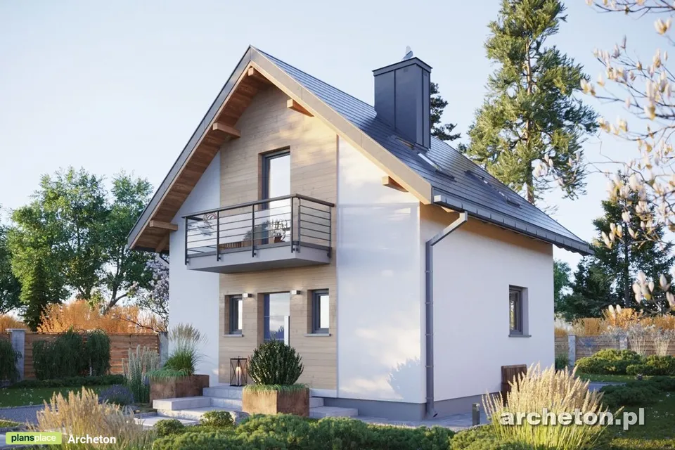 Main Images 1 – 800 Sq Ft Tiny Home Plan with 2 Beds Upstairs