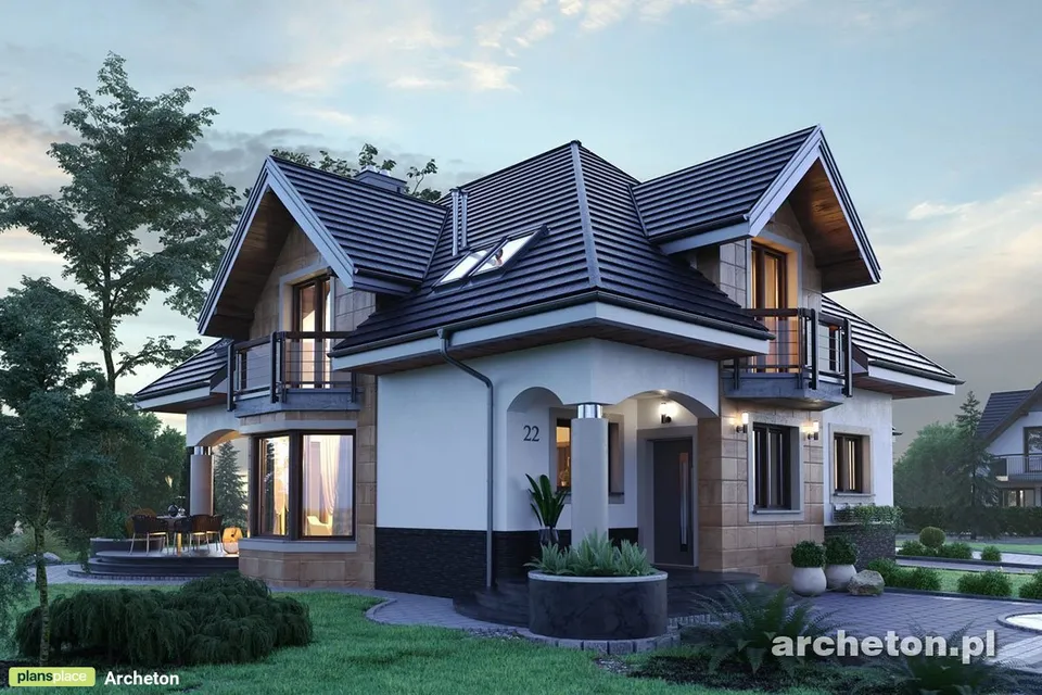 Main Images 1 – Two Story House Plan with Bedroom above Garage