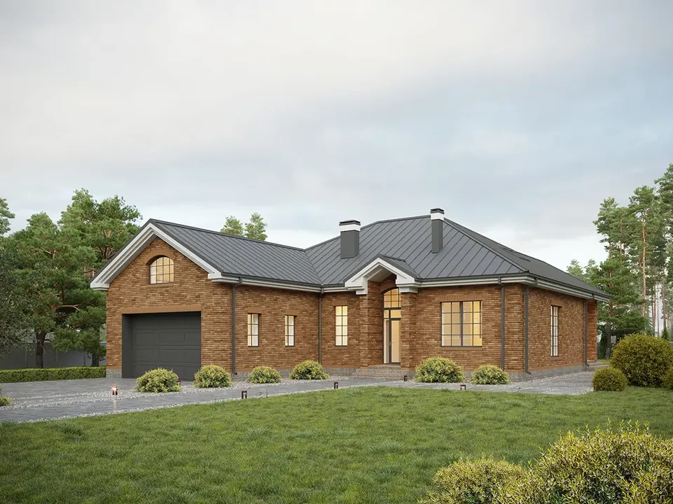 Main Images 2 – 1.5-Story House Plan 2645 ft², 3 Beds — 84921R