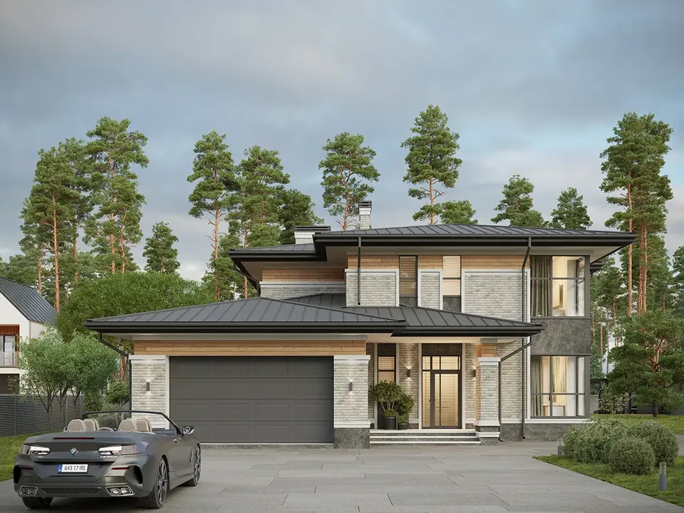 Main Images 2 – 2-Story House Plan 2169 ft², 3 Beds — 33722R