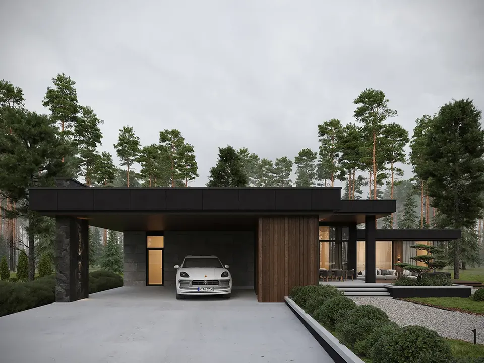 Main Images 2 – 1-Story House Plan 2213 ft², 2 Beds — 25855R