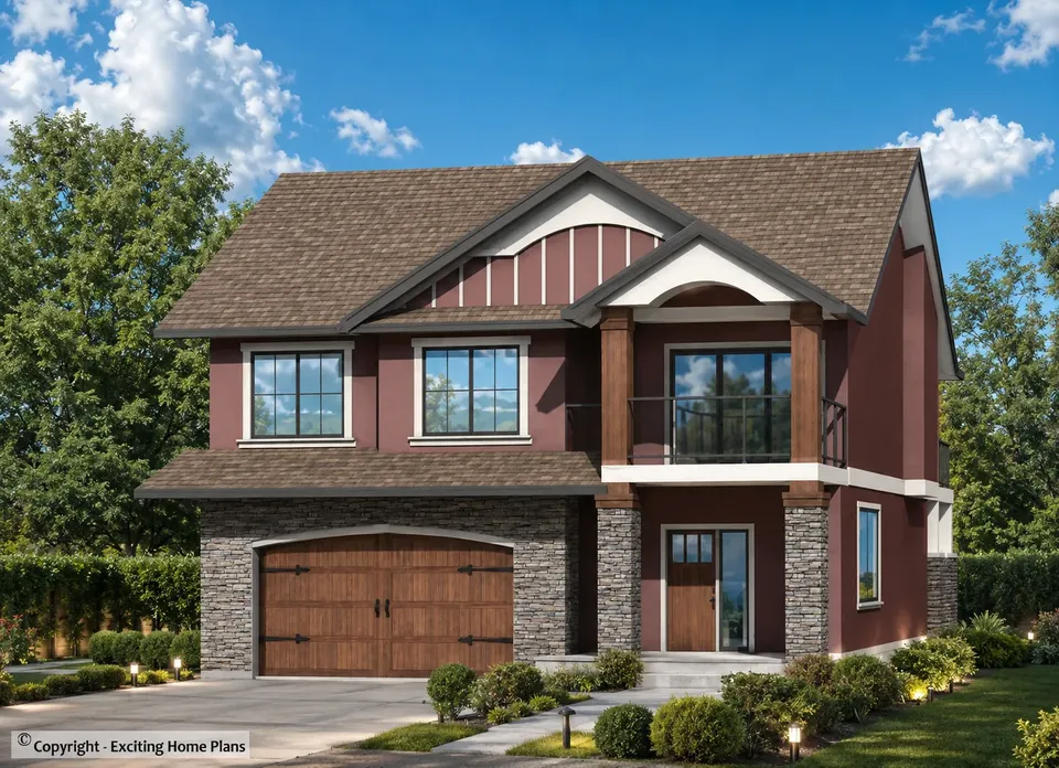 Main Images 2 – 2-Story House Plan 2359 ft², 4 Beds — 91149R