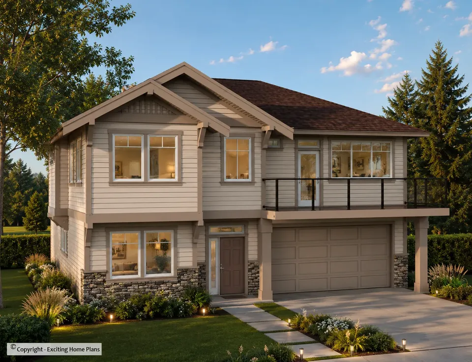 Main Images 2 – 2-Story House Plan 2238 ft², 4 Beds — 28680R